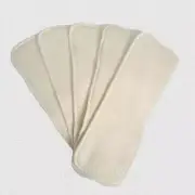 Bulk Reusable Bamboo Cotton Boosters Inserts Liners for Baby Cloth Nappies