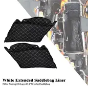 4"Extended Saddlebag Insert Stretched White Line Bag Fit For Harley Touring 14Up