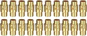 uxcell 20pcs Leather Cord End Clasp 5mm Hole Magnetic Cord End Caps Closures Leather Bracelet Buckle for Jewelry Making DIY Supplies Crafts, Gold Tone