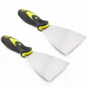 2-Packs 3" inch Flexible Scraper Putty Joint Drywall Knife Rubber Handle