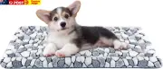 Stylish Dog Crate Pad Bed Mat Reversible (Cool & Warm), Soft Pet Sleeping Mat Do