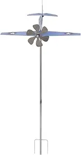 Depisuta Airplane Weather Vane, Outdoor Wind Spinner, Garden Windmill Handcrafted Paint Metal Rotates with Wind Direction for Garden, Patio, Lawn, Yard