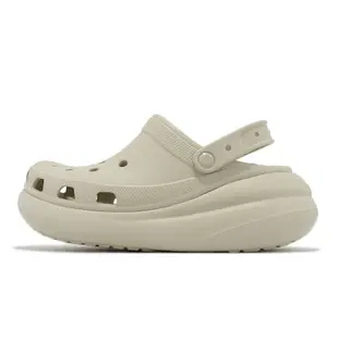 Crocs 洞洞鞋 Classic Crush Clog 超厚底 男鞋 女鞋 奶茶 經典泡芙 卡駱馳 2075212Y2