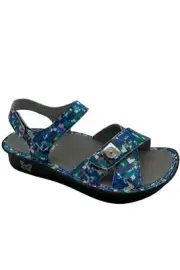 Alegria Leather Adjustable Backstrap Sandals Lula WelcmBckBlotter