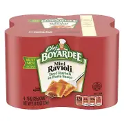 Chef Boyardee Mini Beef Ravioli in Tomato & Meat Sauce, 15 Ounce Pack of 4