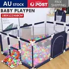 Large Baby Playpen Safety Gate Kids Play pen Mat Foldable Toddler Fence Barrier
