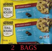 2x Nestle Toll House ALLERGEN FREE Semi Sweet Morsels Chocolate Chips 10oz 2 BAG
