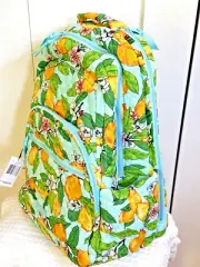 VERA BRADLEY Large ESSENTIAL BACKPACK LEMON GROVE QUILTED *gift idea