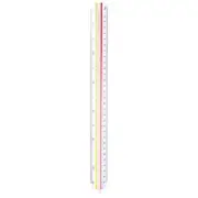1:20 1:25 1:50 1:75 1:100 1:125 Plastic Triangular Scale Ruler G3G39771