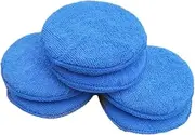 iplusmile 6pcs Car Waxing Sponge Applicator Pads Microfiber Buffing Tool for Polishing Detailing Multi Purpose Cleaning Pads for Cars Furniture Machines Safe Scratch Use