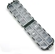 BESPORTBLE 2 Pcs Fishing Storage Organizer Tackle Accessory Box Portable Case for Hooks Baits for Fishing Backpack Travel Jewelry Storage