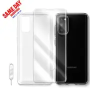 Screen Protector + Soft TPU Case with SIM Pin for Samsung Galaxy S20 G981U Phone