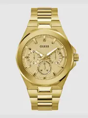 GUESS Men's Gold Dashboard Link Watch