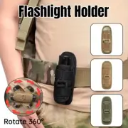 Tactical Flashlight Pouch Outdoor Military Belt Holster Portable Case Holder Bag