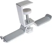 MAGICLULU Desktop Headset Holder Rack Sturdy Headphone Mount for Home Office Easy Install Headphone Hook Space Saving Design for All Headset Accessories Silver Finish