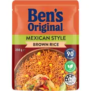 Ben's Original Brown Mexican Style Microwave Rice Pouch 250g