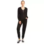 Sofra Women's Lightweight Cotton Jogger Pants & Zip-UP Hoodie Tracksuit Sets
