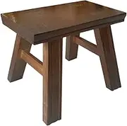 HONMEET Small Wooden Bench Boys and Girls Adult Stool Versatile Footstool for Bathroom Kitchen High Bed Accessory