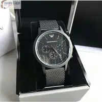 在飛比找蝦皮購物優惠-高端 Armani阿曼尼手錶不鏽鋼帶男錶計時商務休閒手錶男A