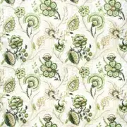 Lee Jofa Trailing Floral Linen Print Fabric- Wimberly Print Leaf Pebble 2.50 yds
