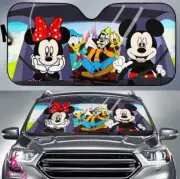 Mickey and Friends Windshield Car Sunshade, Auto Car Windshield Sunshade