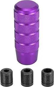 X AUTOHAUX Metal Universal 9.5cm Shift Knob Gear Shift Manual Transmission Stick Shift Knob Set for Car Purple