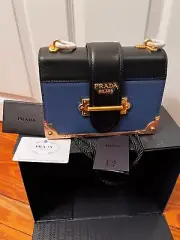 Prada cahier bag Blue/black