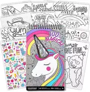 Fashion Angels Unicorn Fantasy Compact Sketch Portfolio, Coloring Book for Kids
