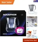 Onyx Black Water Filter Jug - Counter Top Design with 4.2L Capacity, 3 X MAXF...
