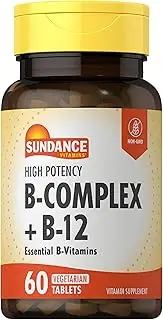 Sundance B Complex Plus B-12 Capsules, 60 Count