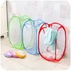 Mesh Pop Up Clothes Hampers Laundry Hamper Storage Baskets Dirty Clothes Bag