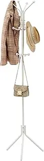 Hoctieon Coat Rack Freestanding, Heavy Duty Coat Hanger Stand with 12 Hooks, Entryway Hall Tree, Floor Standing Coat Rack, Coat Rack Stand, Clothes Rack, Coat Tree, White