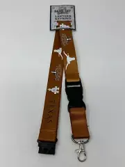 RARE! University of Texas Breakaway Lanyard Keyring by Game Day Outfitters M4