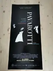 PAVAROTTI Original Music Concert Poster 12x27" RON HOWARD BONO LYRICS LUCIANO