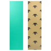 Black Diamond Grip Longboard Skateboard Griptape Sheet Teal 10" x 44"