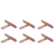 6PCS Heavy Duty Metal Hidden L Bracket Minimalistic Floating Shelf Bracket Bl...