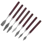 7 Pcs Painting Scraper Mixing Scarpers Spatula Set Scrapper Tool Artist Tools