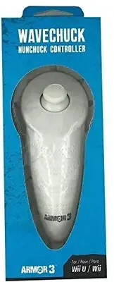 Nunchuck Controller For Wii U And Wii ARMOR3 White Brand New 1E