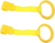 minkissy 2pcs Pull Rings for Crib Walking Assist Safe Sturdy Hand Pulled Rings Multi Functional Design for Playpen Bed Easy to Install Versatile for Home Travel Activities