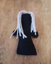 Voodoo Doll Light Gray Poppet Pal Wiccan Pagan Witchcraft Voodoo Hoodoo