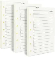 (Set of 270 Sheets) A7 To Do List Refill Paper, Mini Binder Refills, 6-Hole Loose Leaf Paper for A7 Budget Planner Journals Notebook