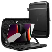 SPIGEN MacBook Pro 14-inch Case, 2021 2023 2024 M1 M2 M3 M4 Genuine Spigen Hard Shell type Pouch Rugged Armor Pro Case for Apple - Black