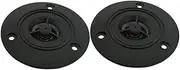 JINGERL 3 Inch Tweeter Speaker HiFi 4Ohm 30W Tweeter Horn Treble Speaker 74mm Polyester Film Treble Loudspeaker Bookshelf Tweeter DIY (Color : 2 pcs)