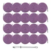 20pcs Drawstring Cords 51" Replacement Drawstring with Threader, Purple