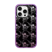 iPhone 16 Pro Impact Case MagSafe Compatible Sad Skelly pattern