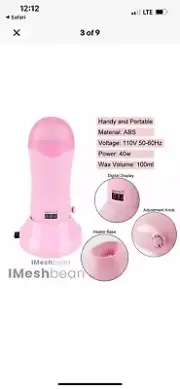 Roll on depilatory wax heater cartridge Warmer Hair Removal Machine waxing