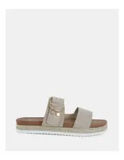 [Novo Shoes] Sezzadio Slides in Linen