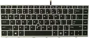 Intendvision Replacement US Keyboard for HP ProBook 640 G4 / 645 G4 / 640 G5 Laptop Silver Frame with Pointer Backlight