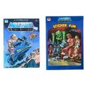 c.1982 Whitman Masters of The Universe Coloring / Sticker Books