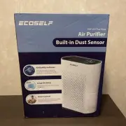 NEW Ecoself HAP-603 True HEPA Air Purifier w/Built-in Dust Sensor. Bright White